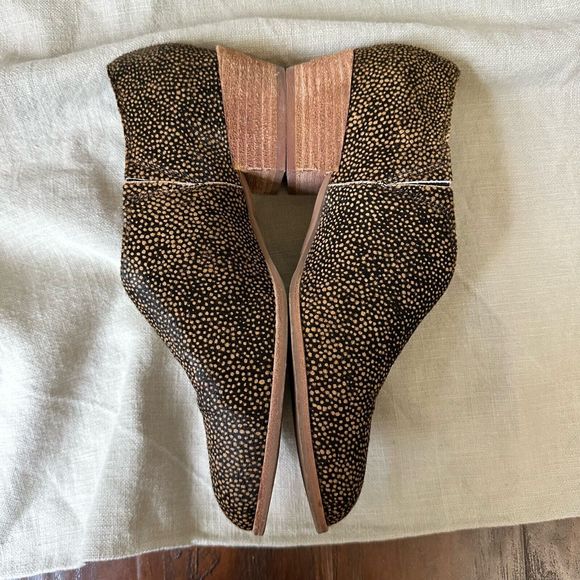 MADEWELL The Lucie Shoe in Leather Spotted Calf Hair Toffee Multi - Picture 6 of 12